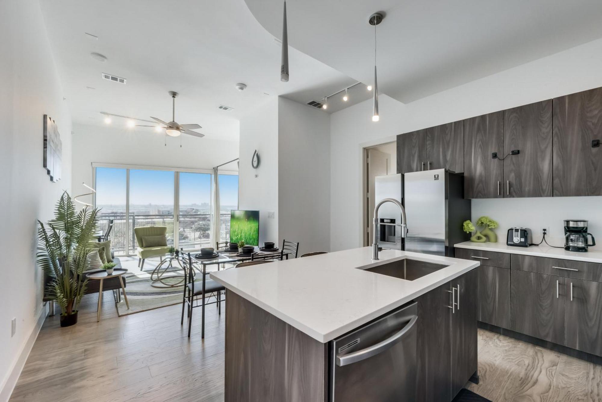 Snazzy Loft Style 2Br I Gym I Parking I Workspace Dallas Buitenkant foto
